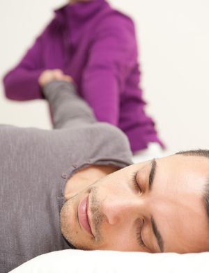 étirements au cabinet de shiatsu